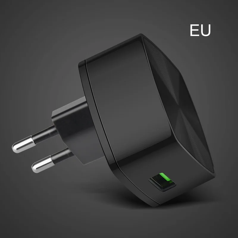 HOCO QC3.0 Быстрая зарядка Универсальное USB настенное зарядное устройство EU US UK портативные вилки для iPhone X 8 samsung Xiaomi huawei зарядный адаптер - Тип штекера: EU