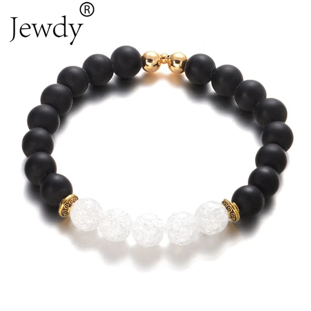Jewdy snow crystal stone bracelet natural stone bracelets for women fashion jewe Jewdy snow crystal stone bracelet natural stone bracelets for women fashion jewe
