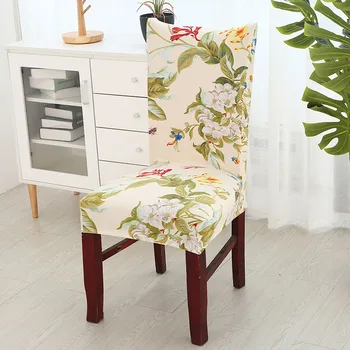 

Christmas Removable Stretch Dining Chair Protector Slipcover Cover Spandex Universal Anti-dirty Elastic Seat Case for Banquet