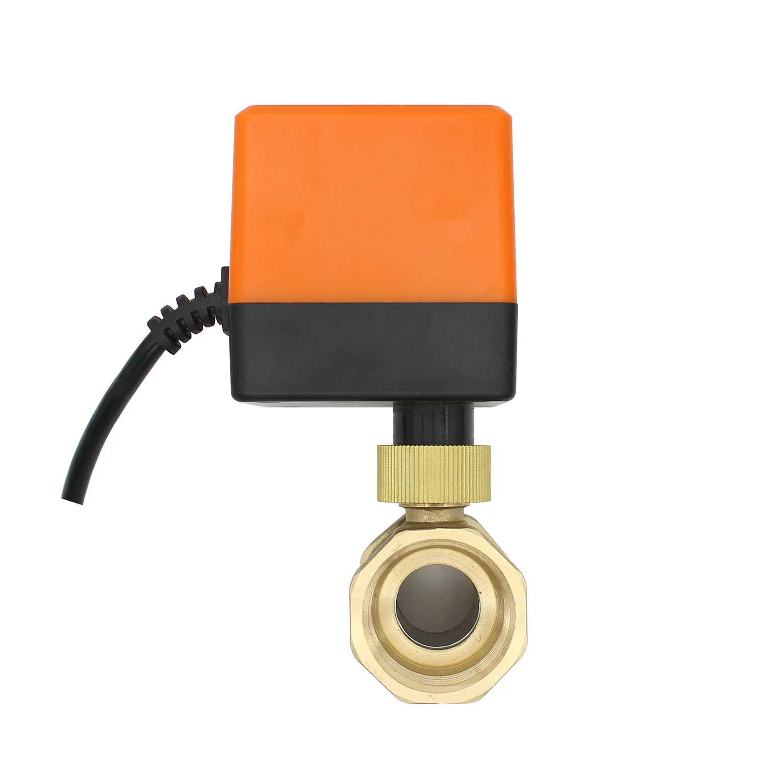 Электрический моторизованный шаровой кран из латуни DN15 DN20 DN25 DN32 DN40 DN50 AC 220 В 2 Way 3 провода с привод клапана моторизованный шаровой клапан