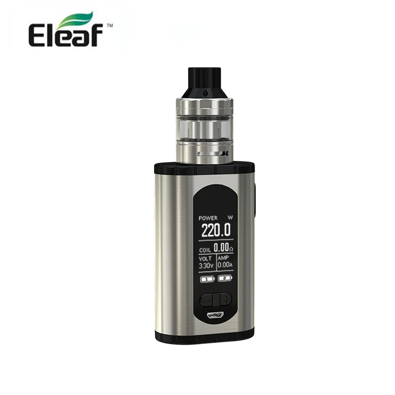 Original Eleaf Invoke Kit 220W E Cigarette Invoke Box MOD and 2ml 4ml ELLO T Atomizer with HW3 HW4 Coil No Battery 03