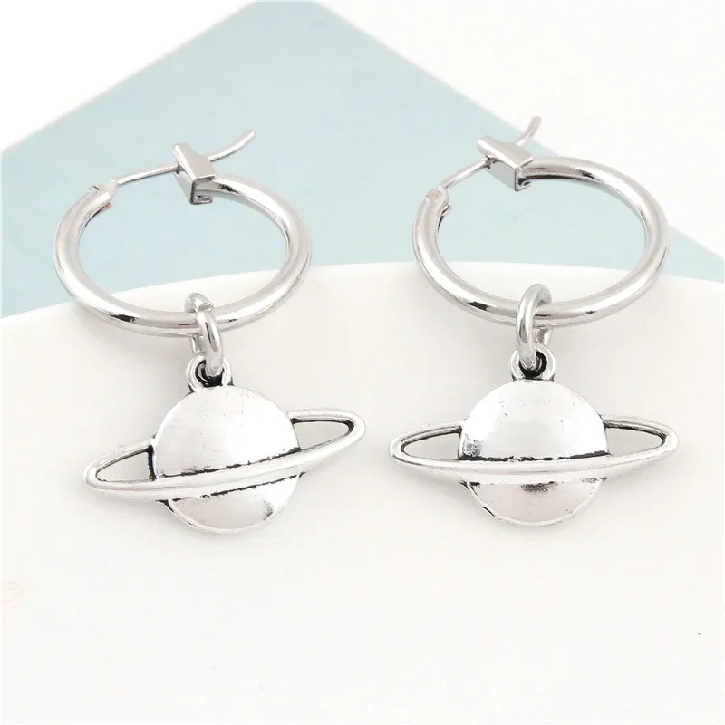 

1Pair New Arrived Universe Spacecraft Drop Earrings Planet Rocket Pendant Fit Women Party Gift Jewelry Accessories E2555