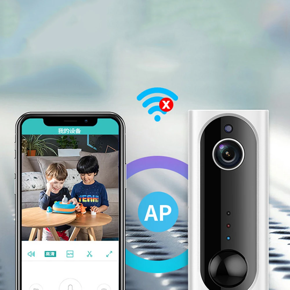 

Baby Monitor Portable WiFi IP Camera 1080P HD Wireless Smart Baby Camera Audio Video Record Surveillance Home Security Camera