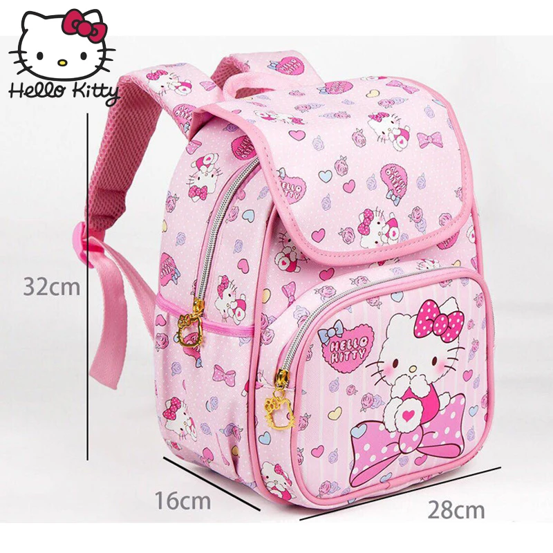 Сумка hello kitty, милая мультяшная сумка hello kitty, модная детская розовая сумка на плечо KT, PU водонепроницаемая сумка для девочек, плюшевый рюкзак на плечо