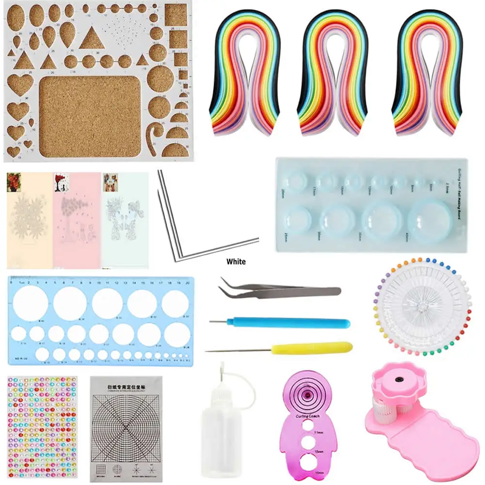

Quilling Kit & Paper Set 17pcs/set 780 Sheets Color Paper DIY Handcraft Tool Set