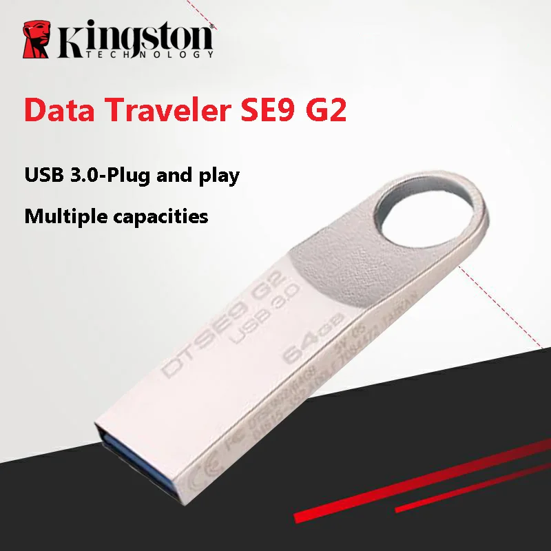 Kingston USB 64 ГБ DataTraveler/Флеш-накопитель USB 3,0 32 Гб 128 ГБ оперативной памяти, 16 Гб встроенной памяти, 8 Гб флешки U Stick DTSE9G2 флэш-накопитель металла флэш-память