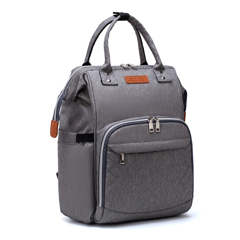 Koop Lequeen Luier Luiertas Babyverzorging Outdoor Wandelwagen Organizer Tas Waterdichte Reizen Moederschap Patchwork Tas Verpleging Rugzak