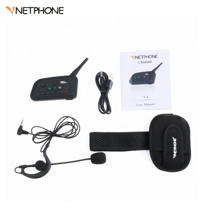 4 шт. Vnetphone футбольный рефери Bluetooth Интерком для всадников BT беспроводной Intercomunicador