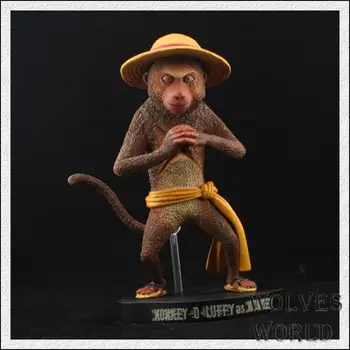 

Japan One Piece New World Anime Luffy Action Figure PVC Boxed Model 15th Animal Anniversary Limited Edition