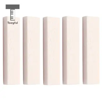 

Tooyful Beige Cattle Bone 5pcs Unslotted Blank DIY Handmade instrument Accessorise Guitar Banjo Saddle Nuts
