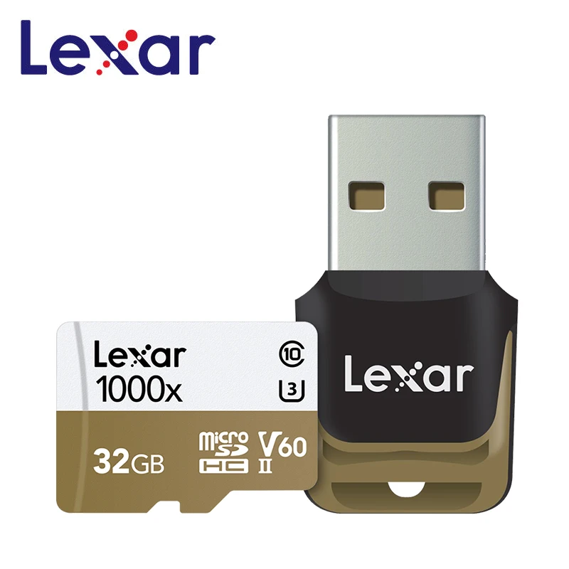 Lexar 1000X Micro SD 128 ГБ 32 ГБ 64 Гб 256 ГБ Micro SD карты SD/TF флэш-карты 150M U3 4K карта памяти 32 64 128 Гб microSD для телефона - Емкость: TF1000X-032G