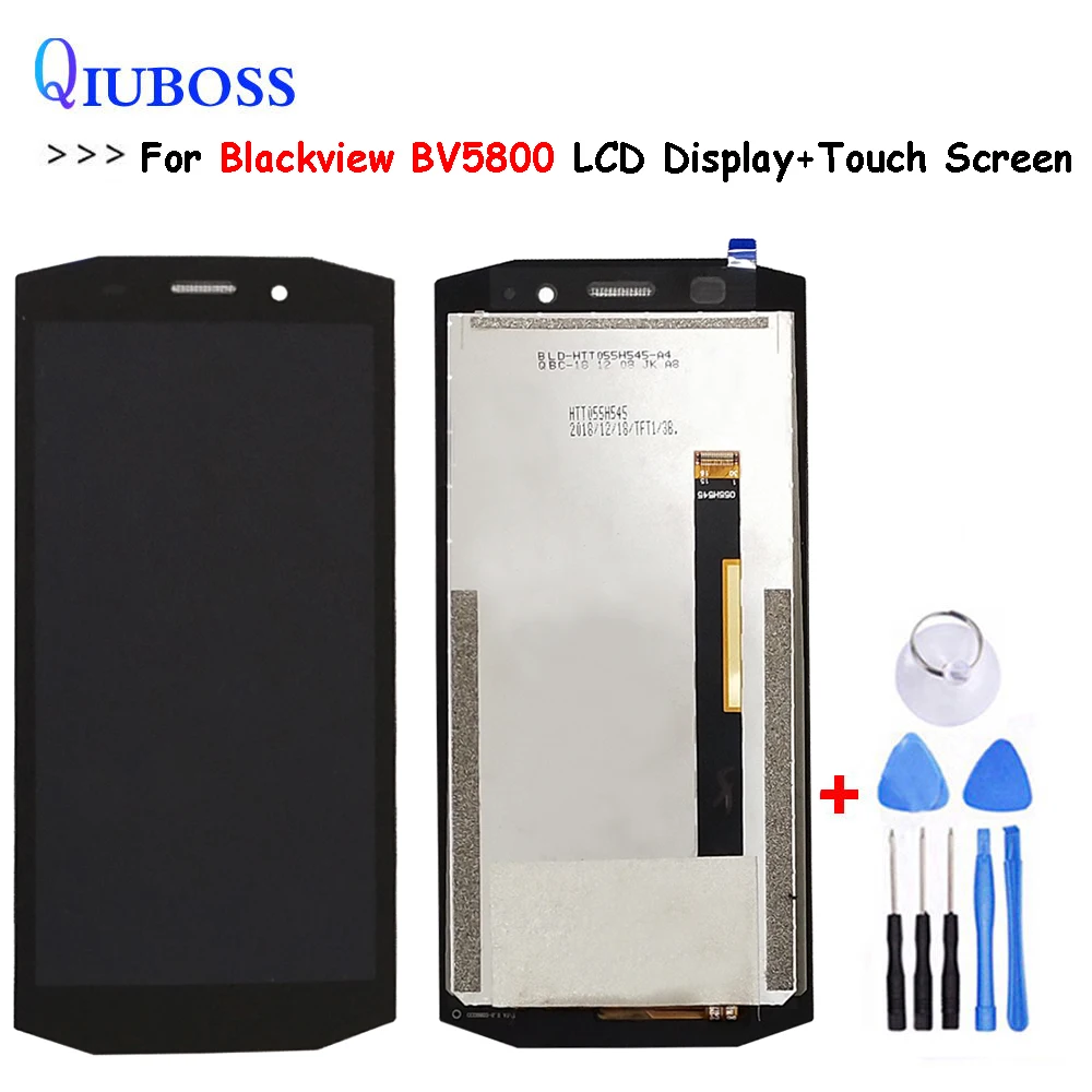 Kopen Voor Blackview BV5800 Lcd scherm + Touch Screen Digitizer Vergadering Voor Blackview BV 5800 100% Werk goed