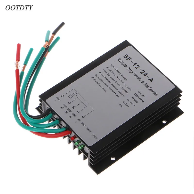 

OOTDTY 600W 12V/24V Waterproof Wind Turbine Generator Charge Controller Wind Controller
