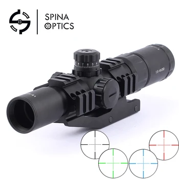 

SPINA OPTICS Tactical 1.5-4x30 Shooting Rifle Scope w/ RGB illuminated Horseshoe Reticle with Offset Weaver Mount Ring Hunting