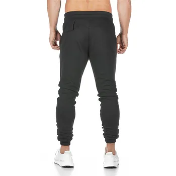 Joggers Sweatpants Mens Slim Casual Pants Solid Color Gyms Workout Cotton Sportswear Autumn Male Fitness Crossfit Track Pants 5