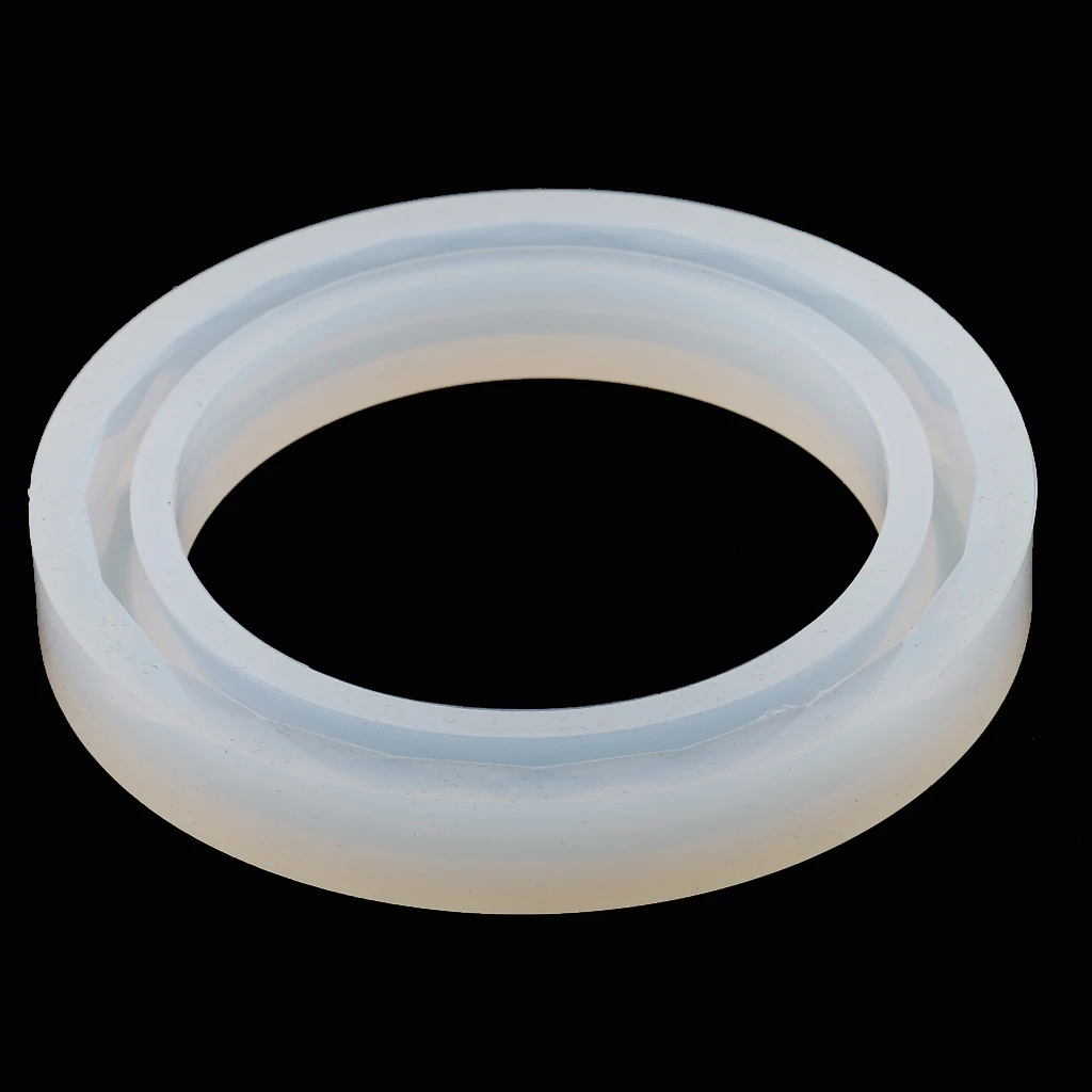 2 Sizes Round Silicone Mold Bracelet Casting Mould For Epoxy Resin Bracelet Bangle DIY Jewelry Tools