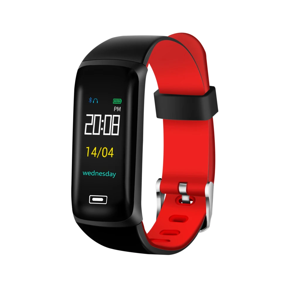 DOOLNNG D5, умные часы, мужские, кровяное давление, водонепроницаемые, умные часы, женские, пульсометр, фитнес-трекер, часы для Android IOS - Цвет: Красный