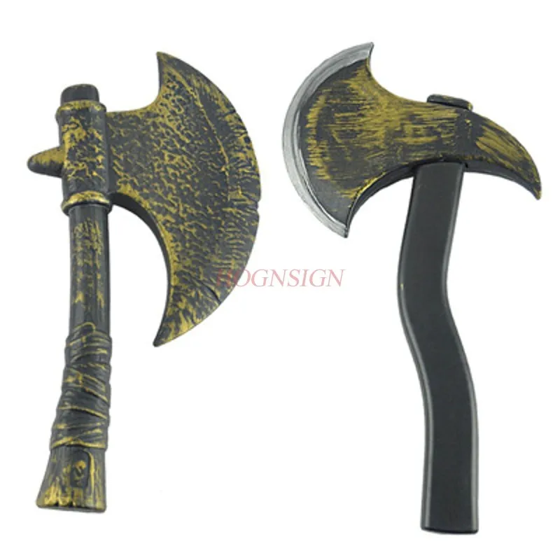 Realistic PU Hatchet Halloween Fancy Dress Prop Decoration Short Axe Chopper