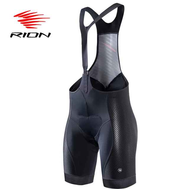 RION Cycling MTB Bib Shorts Tights Women Summer Lycra Black Jersey Gel