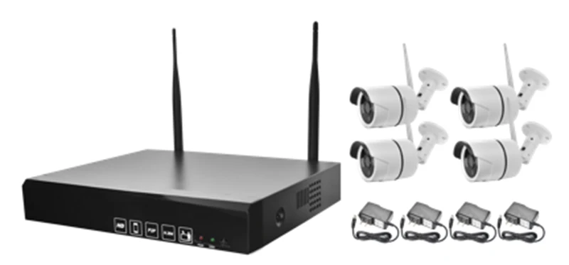 

4CH 1080P FULL HD Wireless NVR Kit WIFI CCTV System Outdoor Waterproof 4PCS 960P IP Camera Security Surveillance Set