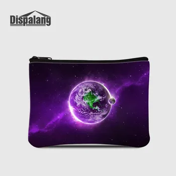 

Dispalang Universe Space Galaxy Star Slim Women Wallet Thin Zipper Ladies Coin Purses Kids Purse Mini Clutch Cheap Mens Wallets