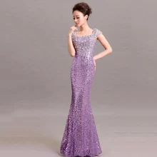 Prom Dresses sequined clothes Long For Special Occasions Evening Dress night Gowns Mermaid 2017 Long Evening Dress