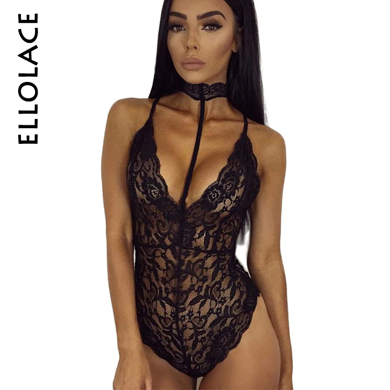 2018 الربيع مثير نادي بودسوت/ بدلة الجسم المصنوعة من الدانتيل النساء Bodycon المطبوعة المختنق الخامس الرقبة داخلية المرأة حللا رومبير موهير ارتدا...