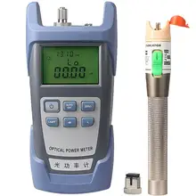 30mW Visual Fault Locator Fiber Optic Cable Tester and Optical Fiber Power Meter (-70dBm~+10dBm) Fiber Optic Power