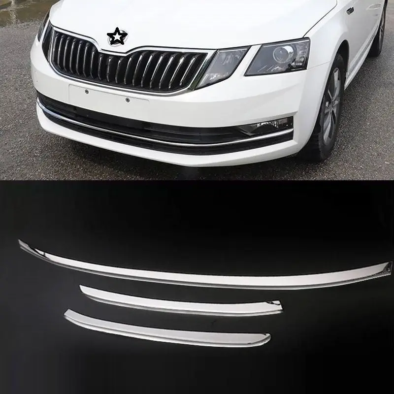 

Automobile Automovil Decorative Grille Body Rear Bumper Exterior Dashing Covers Accessories Car Styling 18 19 FOR Skoda Octavia