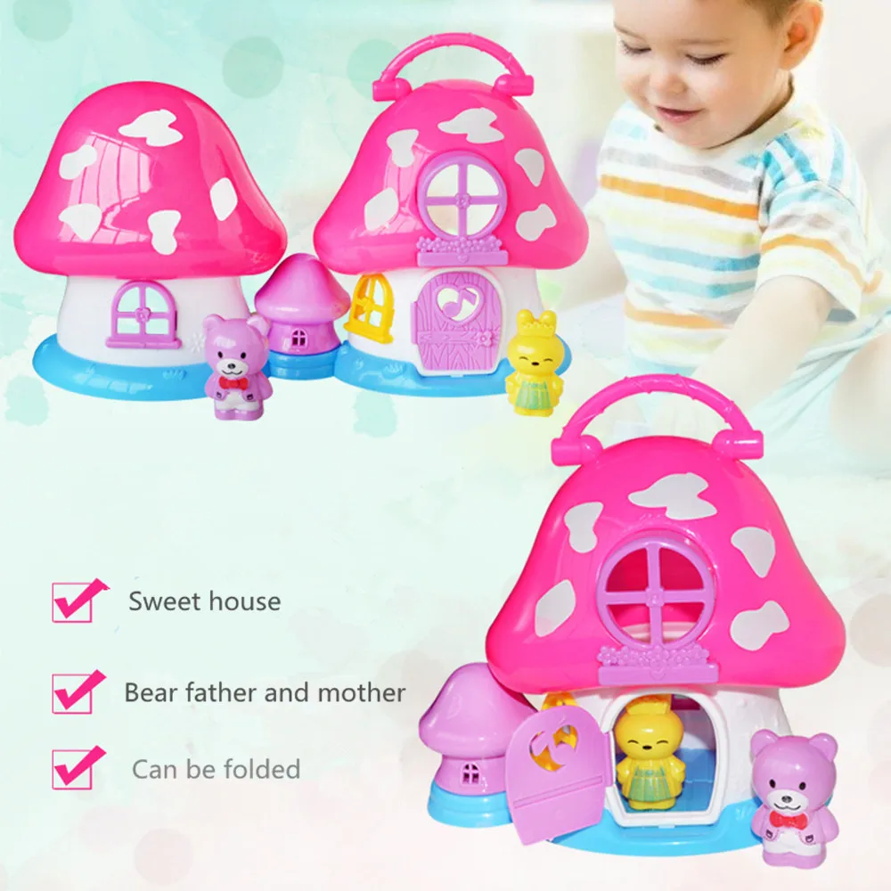 

Mini Doll House Furniture Doll Plastic House Children's Toys Gifts