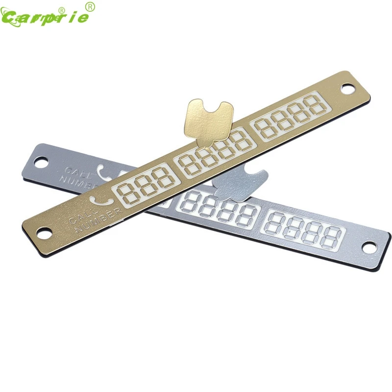 Car Styling 2017 AUTO Temporary Car Parking Card Telephone Number Card Notification Night Light Sucker Plate