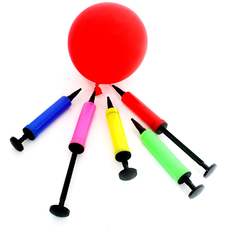 

2.5x17cm Mini Balloon Pump balloon accessories hand push Air Pump Party Supplies portable Foil balloon pump Latex Ballons Pumps