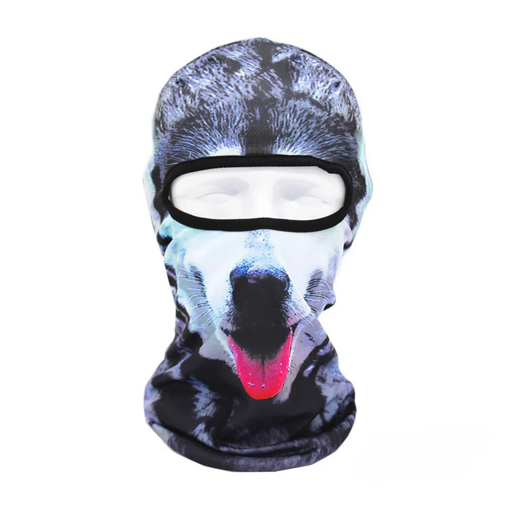 3D Животные уличные Лыжные маски для велосипеда Cyling Beanies маска для лица зимние теплые ветряные затычки для лица шапки для велосипеда спорта на открытом воздухе