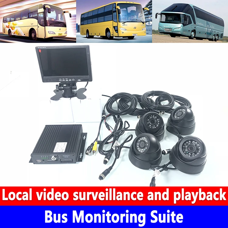 Sistema de Monitoramento de Vídeo Local de Monitoramento de Ônibus Host de Monitoramento de Segurança de Vídeo Ciclo de Tensão Ônibus Escolar Estudante Suíte Vídeo Larga 7 High Quality Automóveis e motos