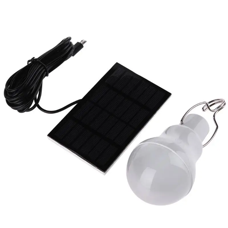 

Waterproof S-1200 12LED 110LM Led Ball Bulb Light Solar Lamp Bulb Outdoor Camping Tent Light Charged 3.5m Black DC wire