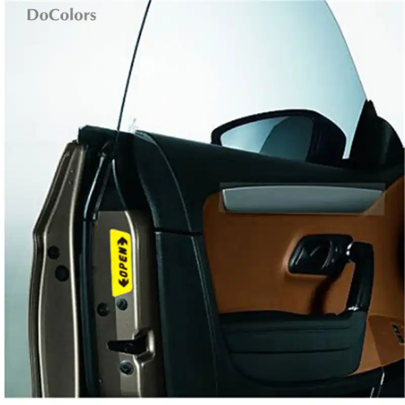 Docolors Car Door Open Warning Sticker Case For Toyota Rav4 Levin