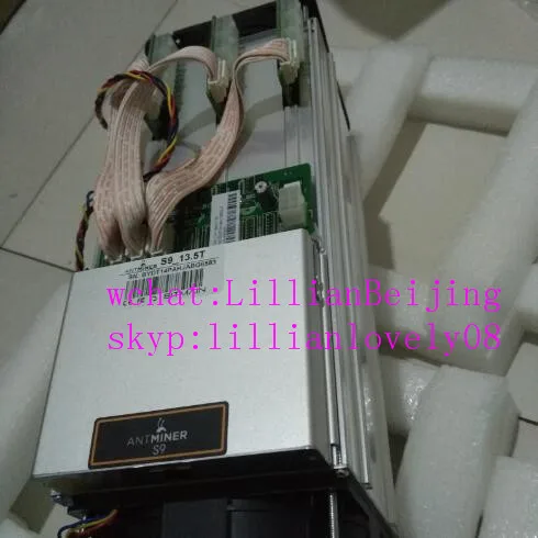 

Used AntMiner S9 or S9i 13.5T Asic Miner Bitcoin 16nm BTC Mining machine bitmain S9 13.5T with PSU power supply