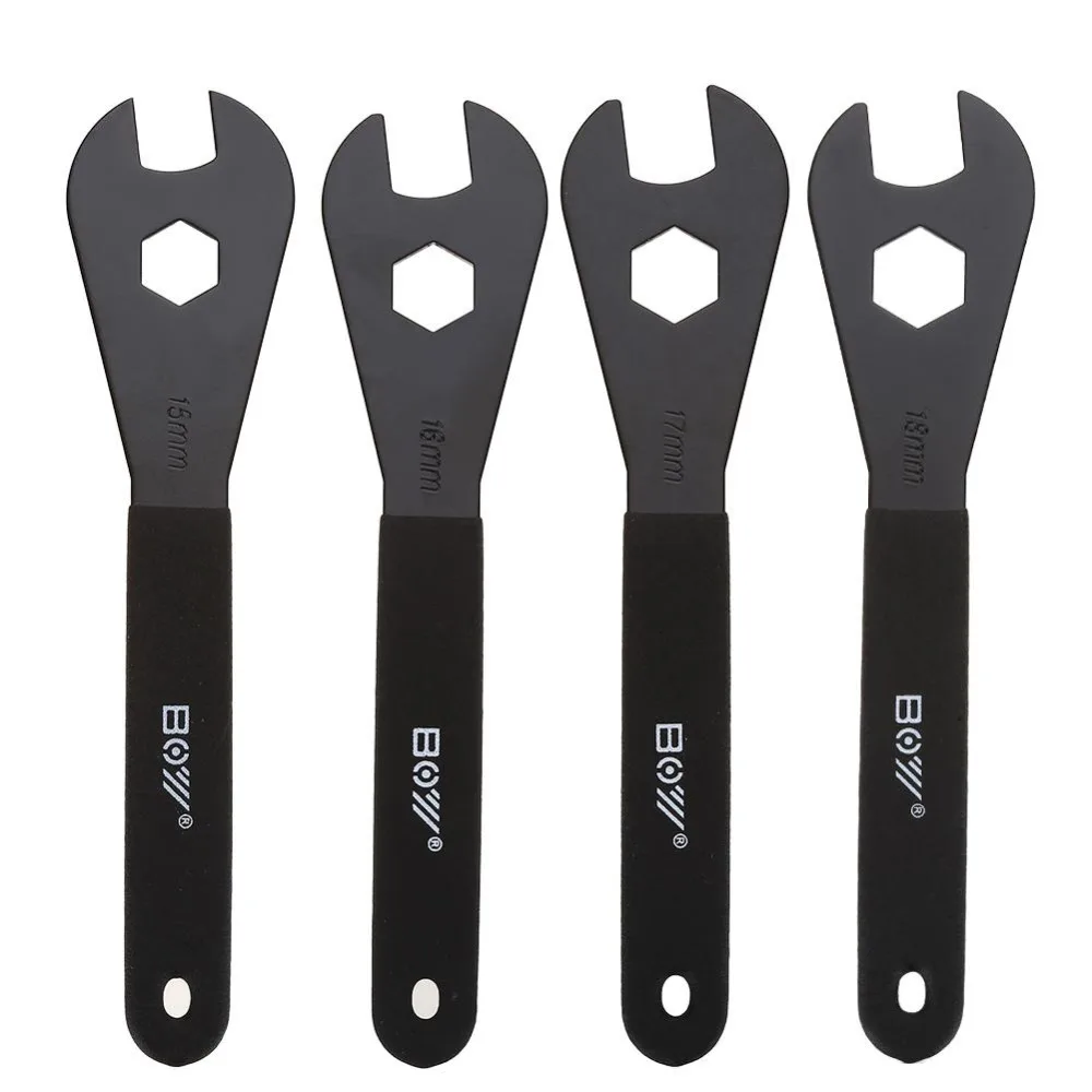Durable Multi function Carbon Steel Cone Wrench Spanner Bike Cycling