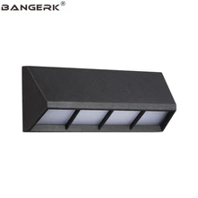 Водонепроницаемый уличный настенный светильник в скандинавском стиле, светодиодный светильник для крыльца, 18 Вт, современные настенные бра, лампы для сада, двора, алюминиевое освещение