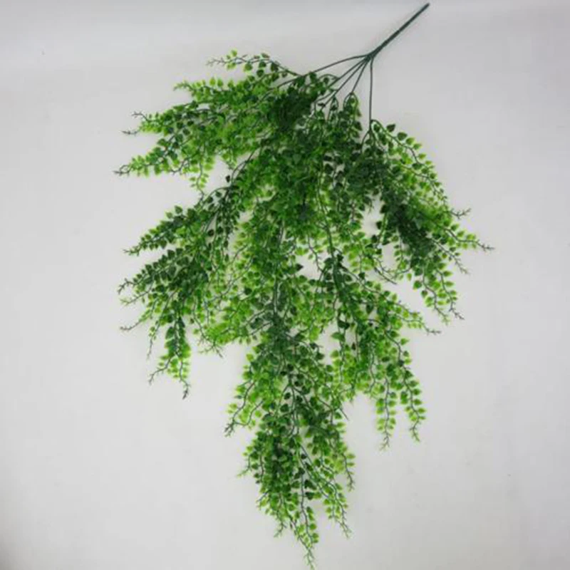 Зеленый лист поддельные гирлянды пластиковые листья искусственные украшения дома сада 2 шт