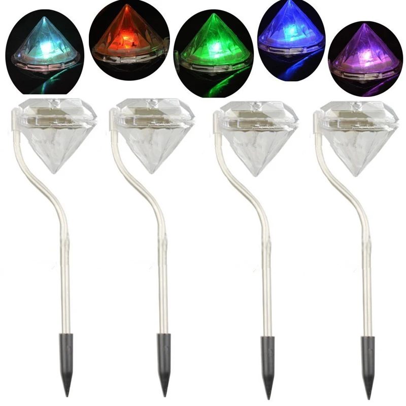 4pcslot Outdoor Solar Power Lawn Lamps Waterproof Outdoor Led Solar Light RGB Landscape Garden Solar Lighting Led Luminaria (30)