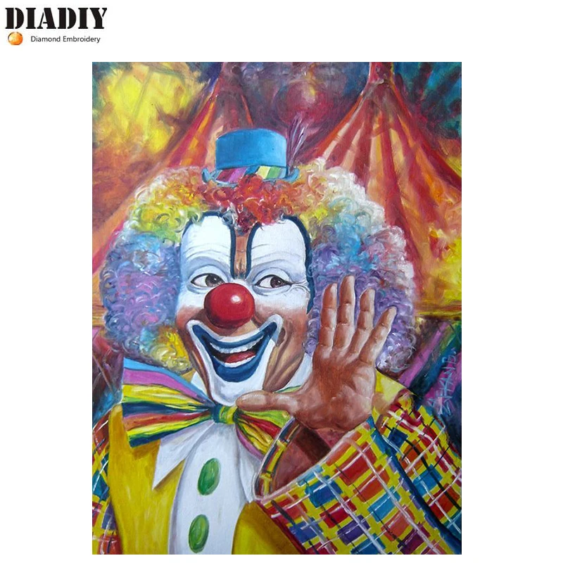DIADIY DIY Алмазная вышивка happy clown 5D алмазная живопись наборы для вышивки крестом