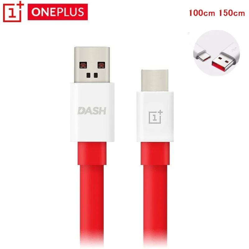 

100% Original Oneplus Dash Charger Cable Usb Type C 4A Quick Fast 100/150 cm Charge Power data Cable For One plus 3 3t 5 5t 6 6T