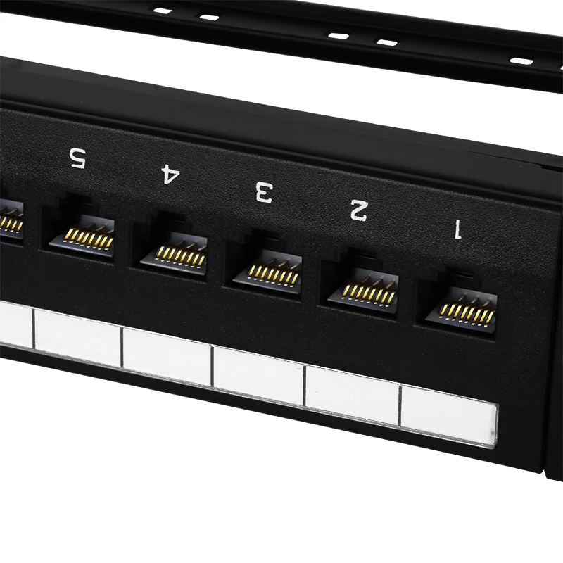 1U 19 дюймовая 24 портовая патч панель RJ45 Cat5e UTP неэкранированная Ethernet настенная