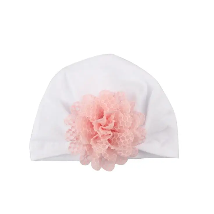 

New Winter Baby top flower Hats Turbans beanies for girls Children winter Headwear baby's warm cute Caps Toddler Accessories
