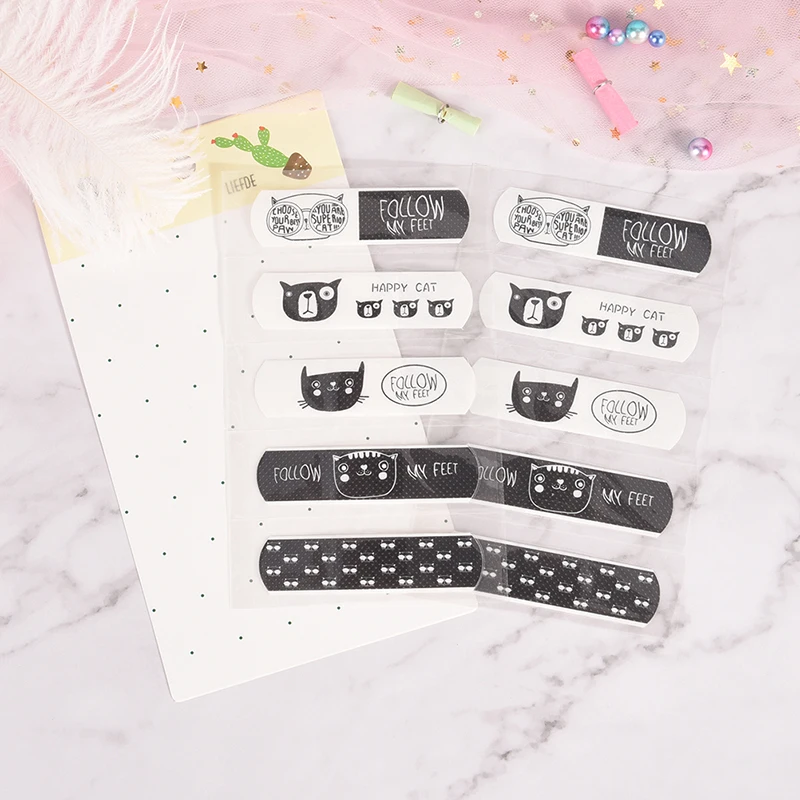 

Cartoon Cat Disposable Waterproof Adhesive Bandage First Aid Breathable First Aid Kit Medical Hemostatic Stickers Kids Children