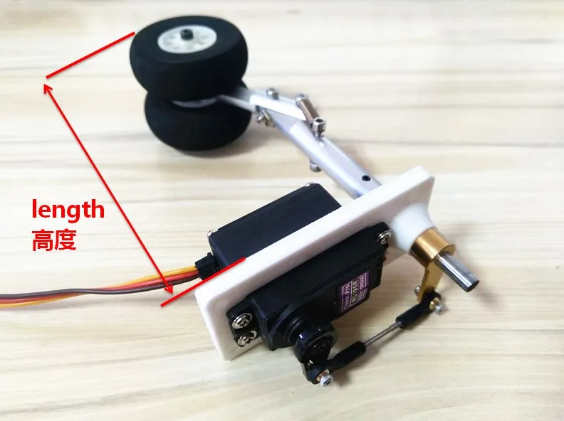 front gear Anti Vibration Landing Gears with steering Arms and plastic