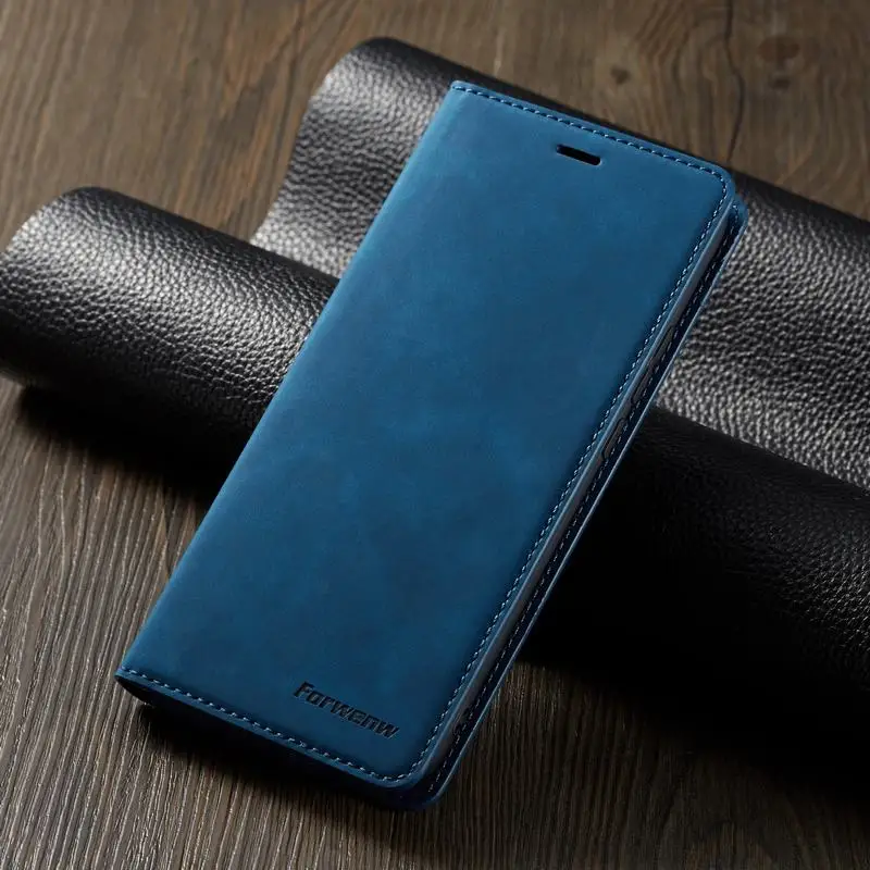 Чехол для телефона s для huawei mate 20 Lite Pro, чехол, роскошный Магнитный Флип, простой кошелек, подставка, кожаная сумка mate 20 Lite Pro Coque - Цвет: Blue