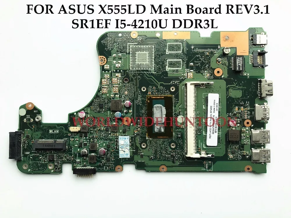 High quality Laptop Motherboard for FOR ASUS X555LD Main Board REV3.1