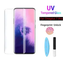 UV Glue Tempered Glass for Oneplus 7pro Screen Protector Nano Liquid Full Glue Screen film Cover for 1+7pro one plus 7 pro